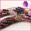 High quality natural 4mm tourmaline round beads